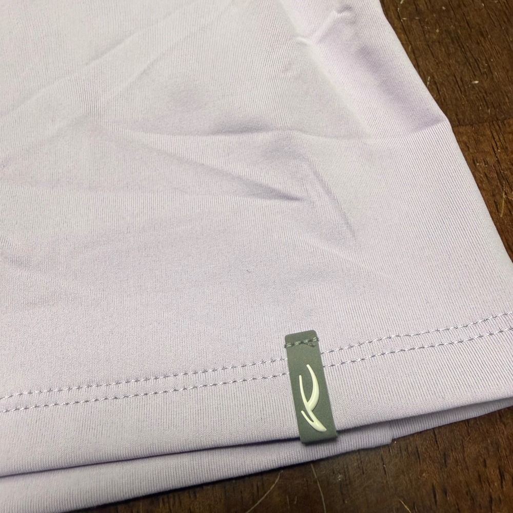 New KJUS Soren Polo Mens Size Medium 50 Lavender Long Sleeve Quick-Dry UPF 50+ - Picture 3 of 11